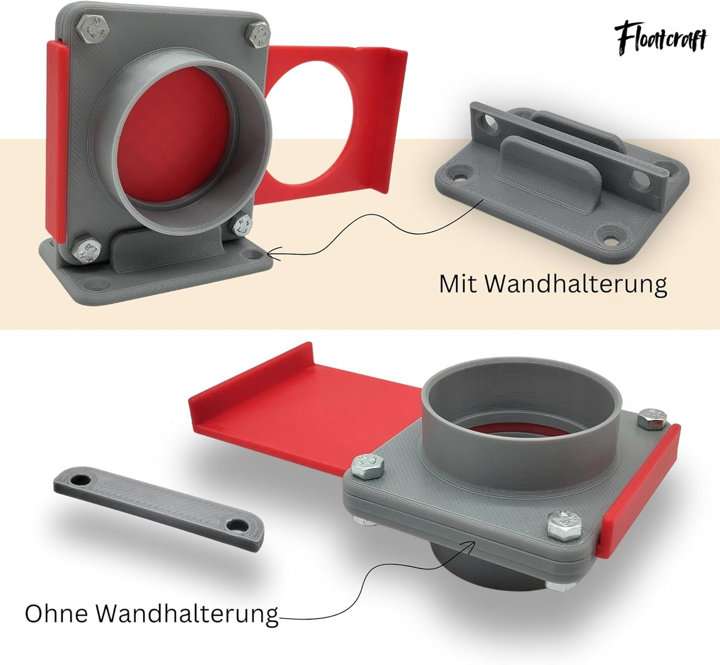 Absperrschieber DN50 für HT-Rohre – 5er-Set robustes Blastgate