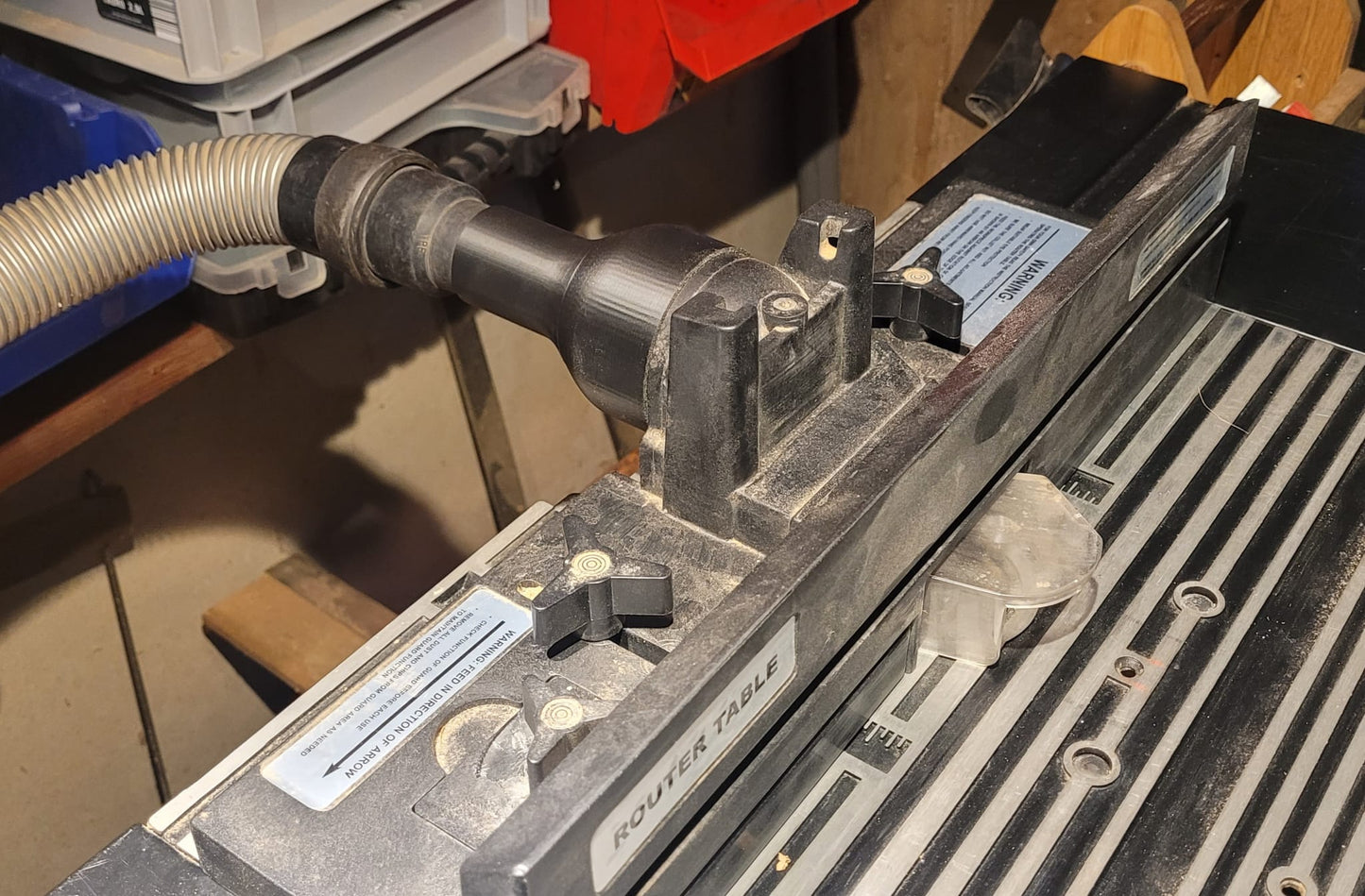 Sauganschlussadapter für Frästisch