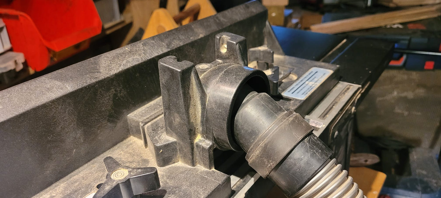 Sauganschlussadapter für Frästisch