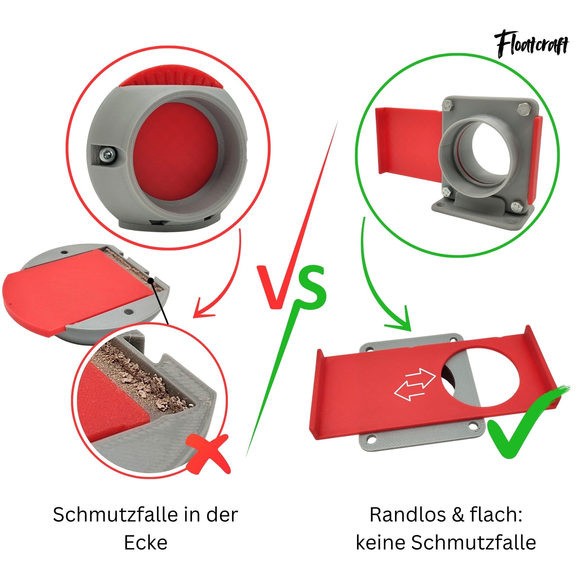 Absperrschieber DN50 bietet keine schmutzfalle, einseitige Schieber haben eine Schmutzfalle.