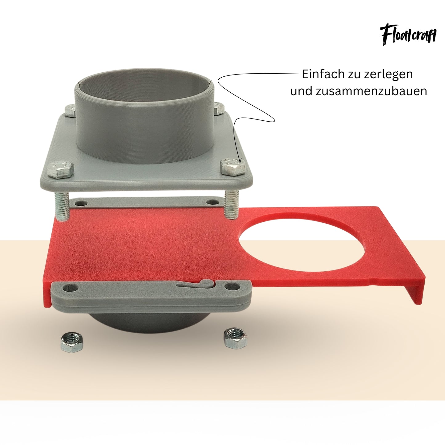 Blastgate DN50 mit Einrastfunktion